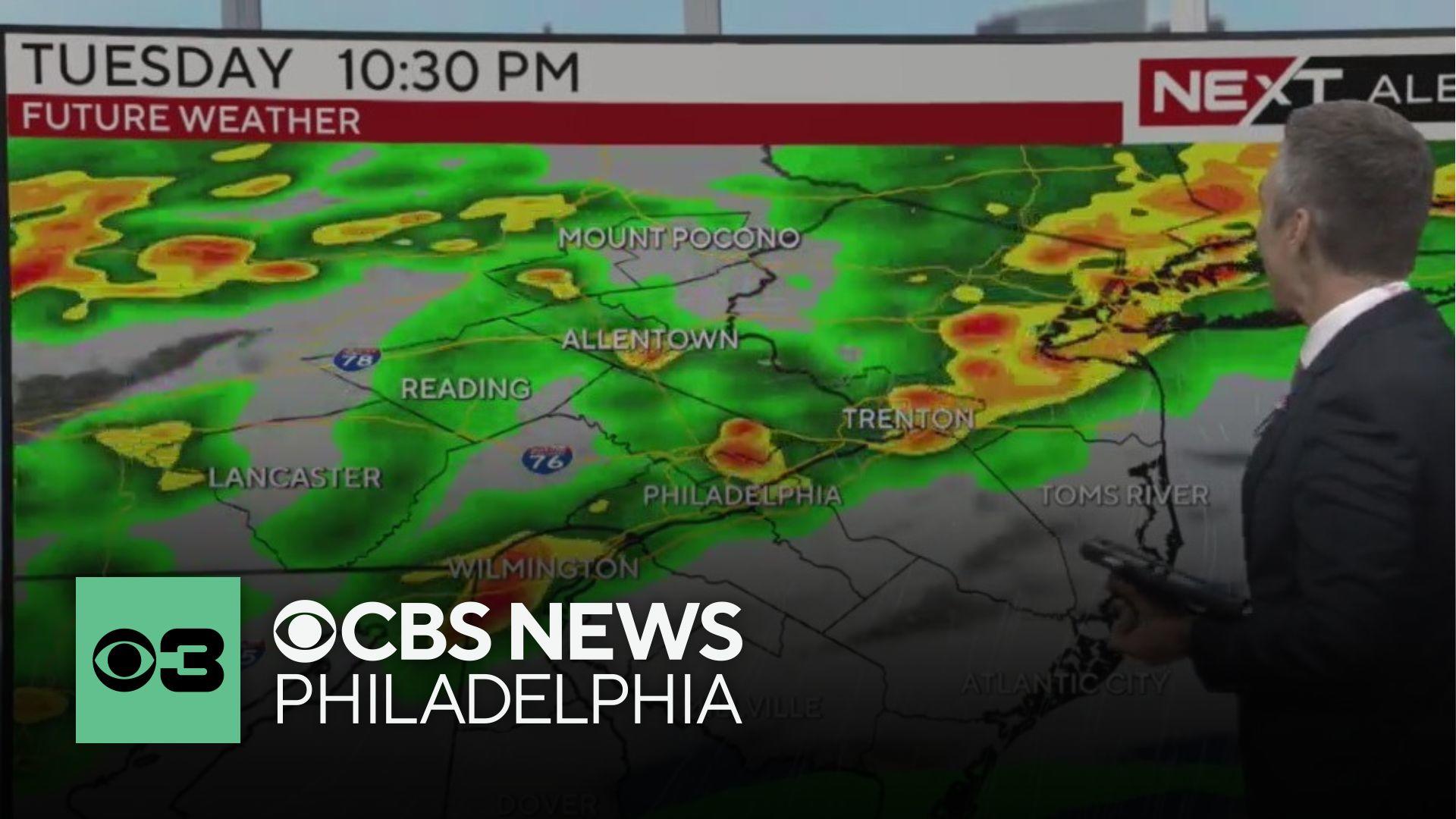 First of 2 weather systems to arrive Tuesday in Philadelphia region ...