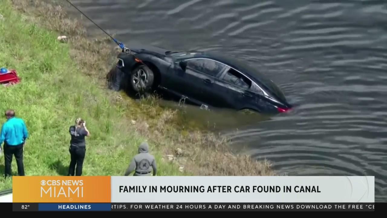 Body found in car pulled from Sunrise canal - CBS Miami