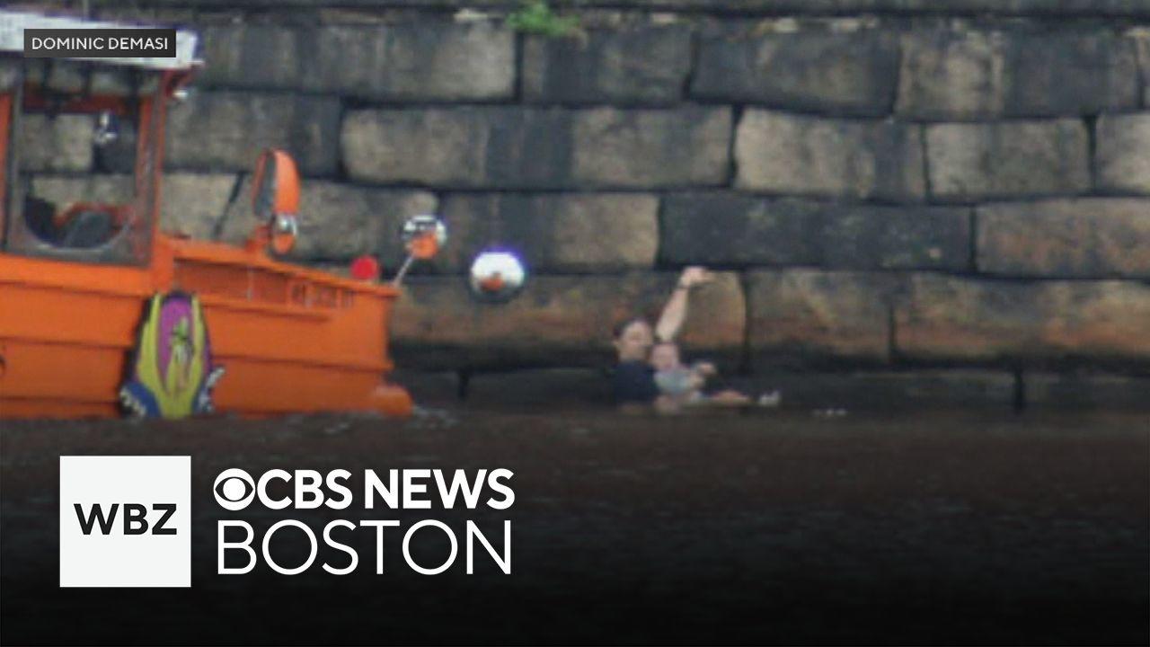 Boston Duck Tour boat crew rescues boy and father after fall into ...