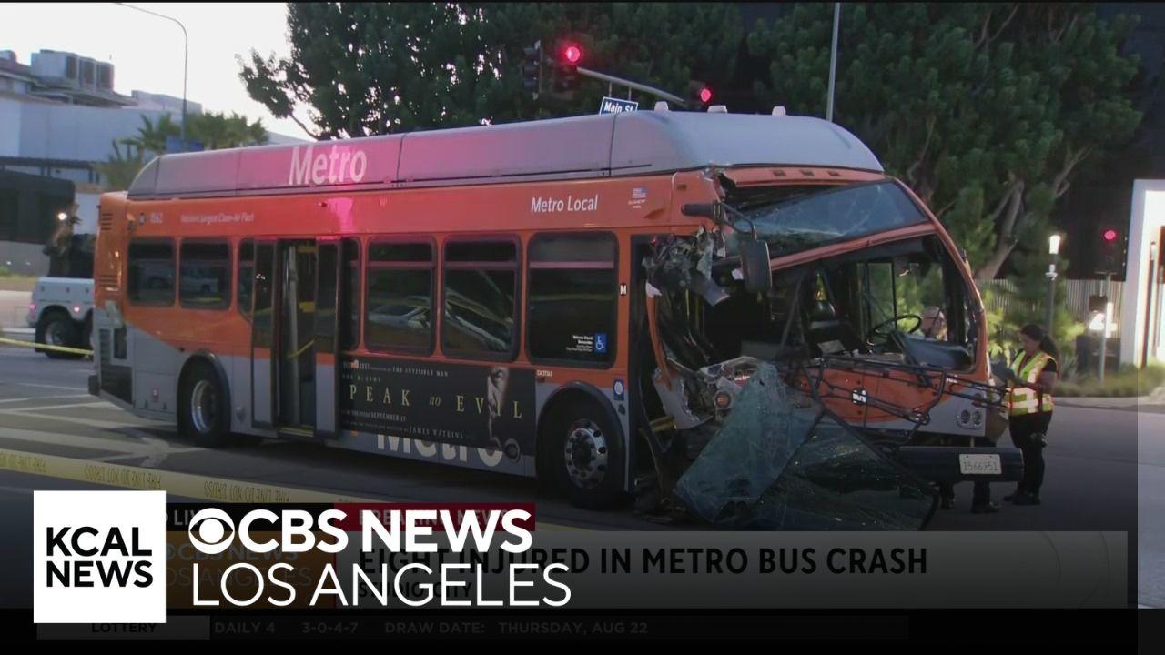 Los Angeles Metro bus crash leaves several people injured in Studio ...