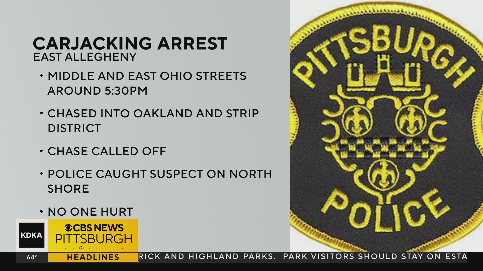 Suspect Arrested For Carjacking And Chase On The North Side Cbs