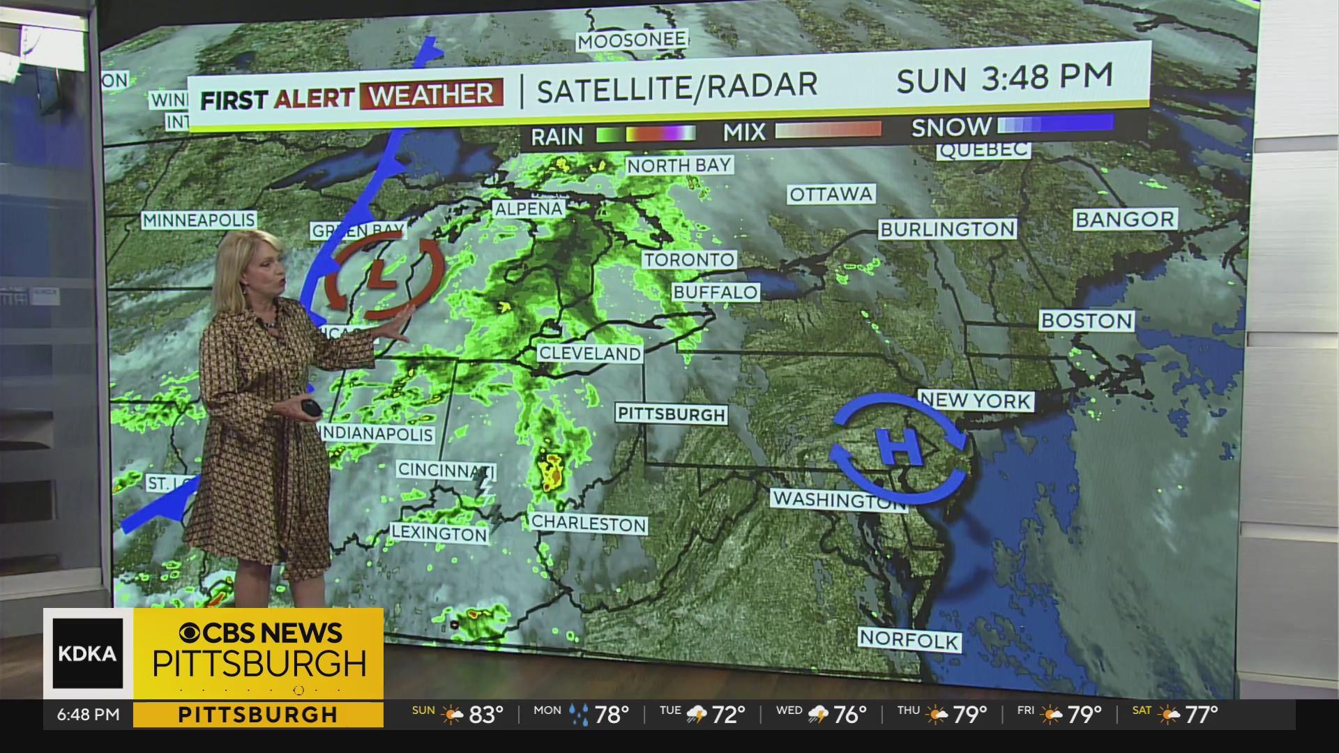 Rain chances return across Pittsburgh area this week - CBS Pittsburgh