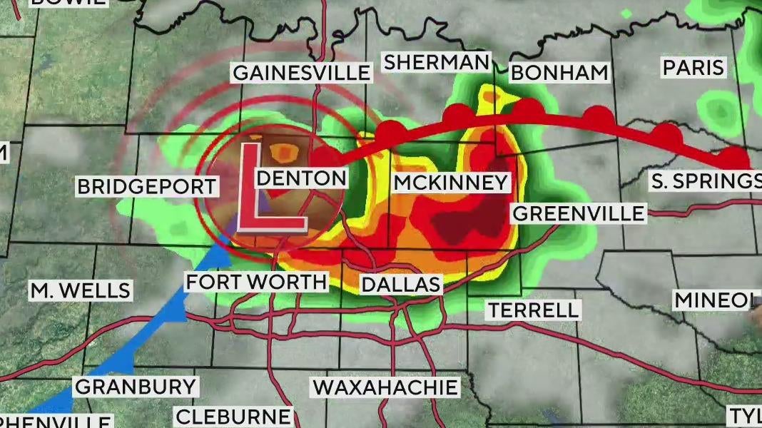 Scattered showers, storms move into North Texas overnight - CBS Texas