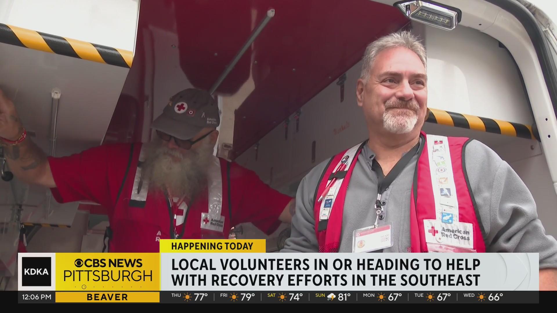 Pittsburgh Red Cross volunteers head south to aid in Hurricane Helene ...