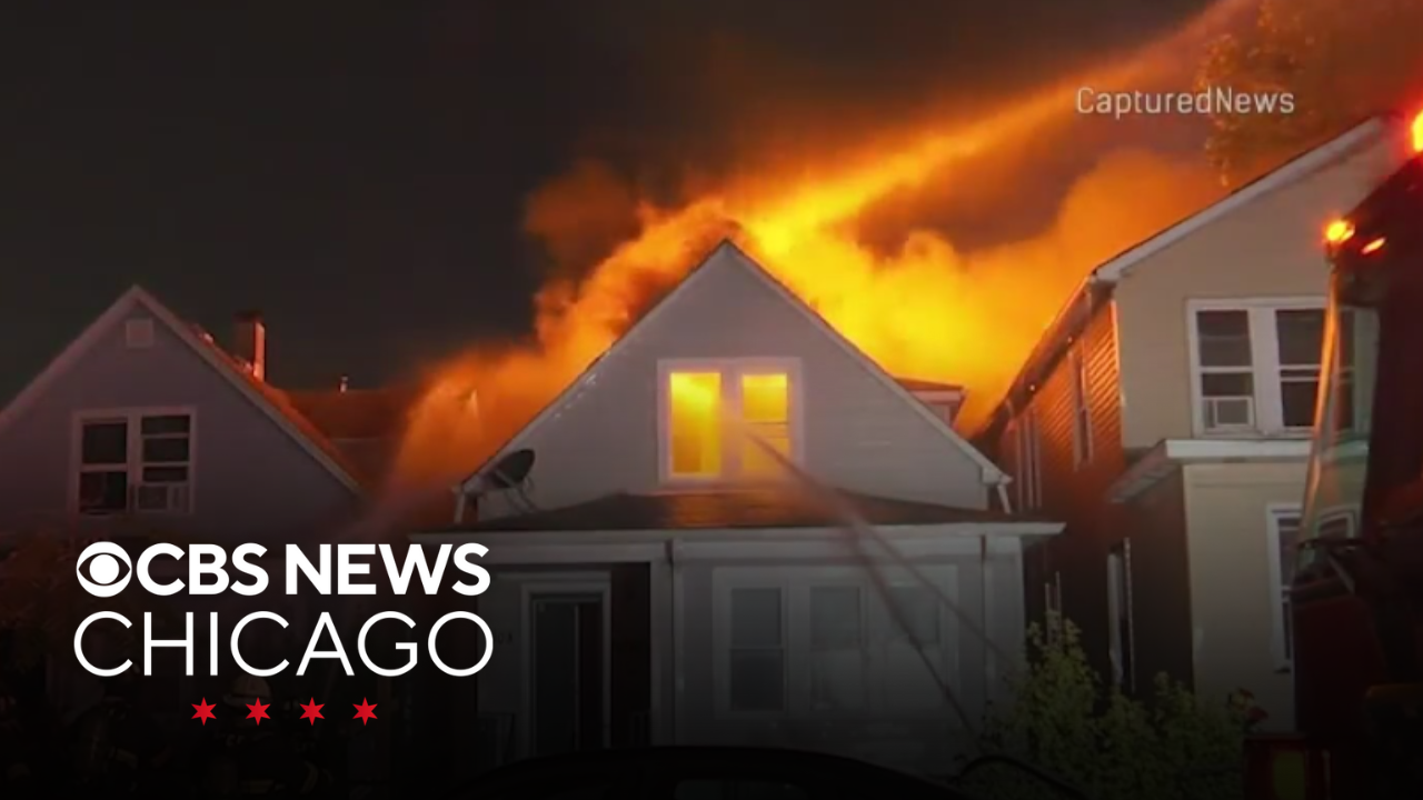 Fire rips through house in East Chicago, Indiana - CBS Chicago
