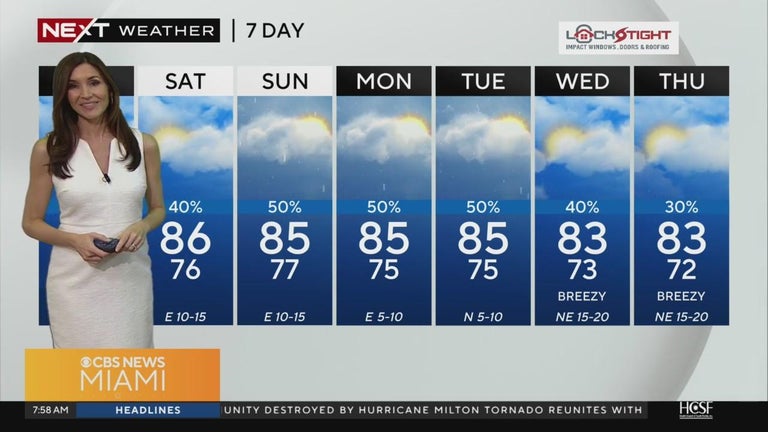 Warm and breezy day forecast for South Florida, spotty afternoon ...