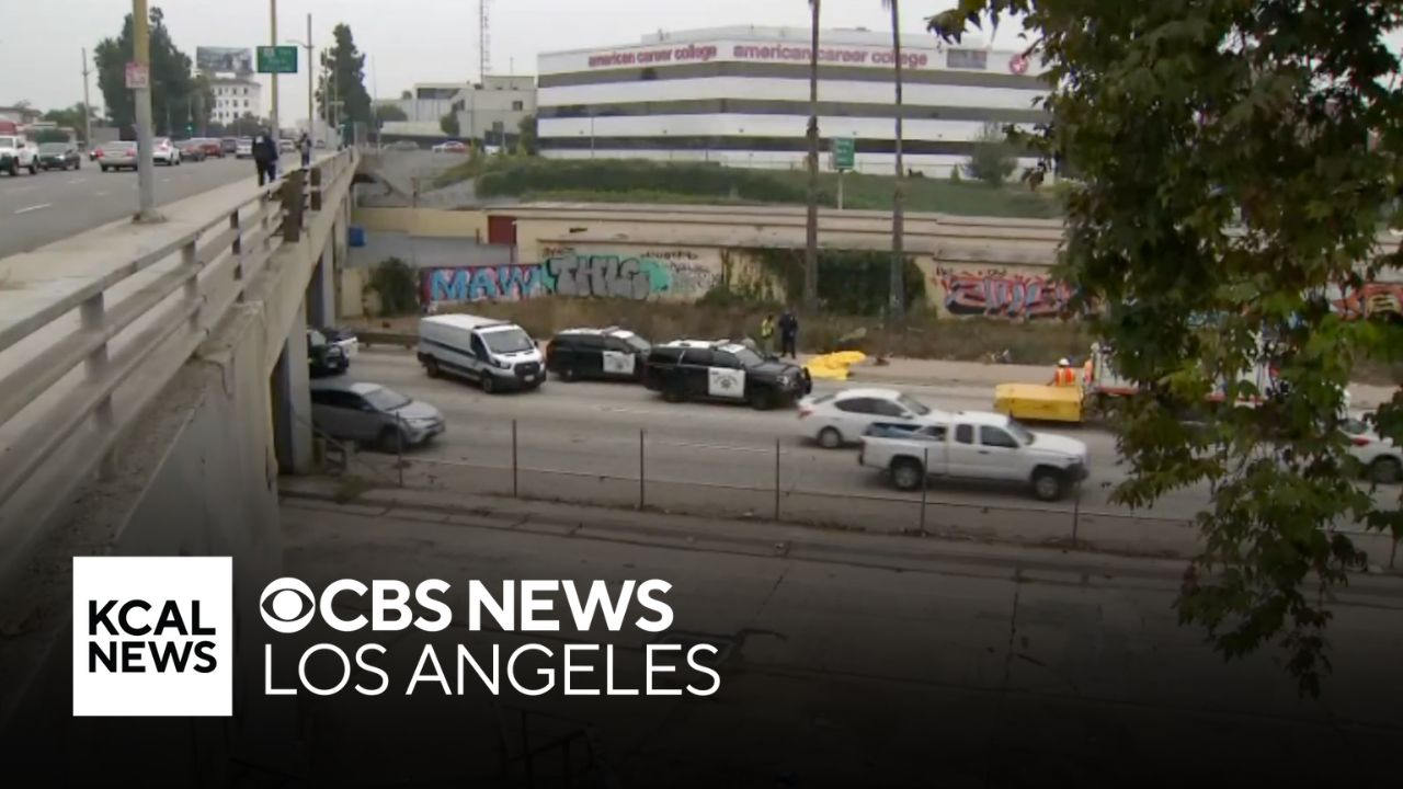 Pedestrian struck and killed on 101 Freeway in East Hollywood - CBS Los ...