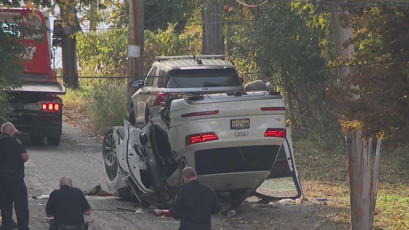 Shots fired call in Pittsburgh neighborhood leads to fiery crash - CBS ...