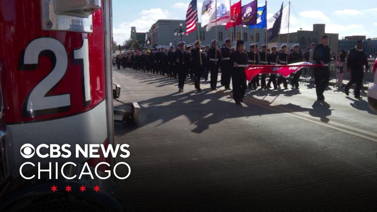 Former POW Jessica Lynch speaks at Aurora Veterans Day Parade - CBS Chicago