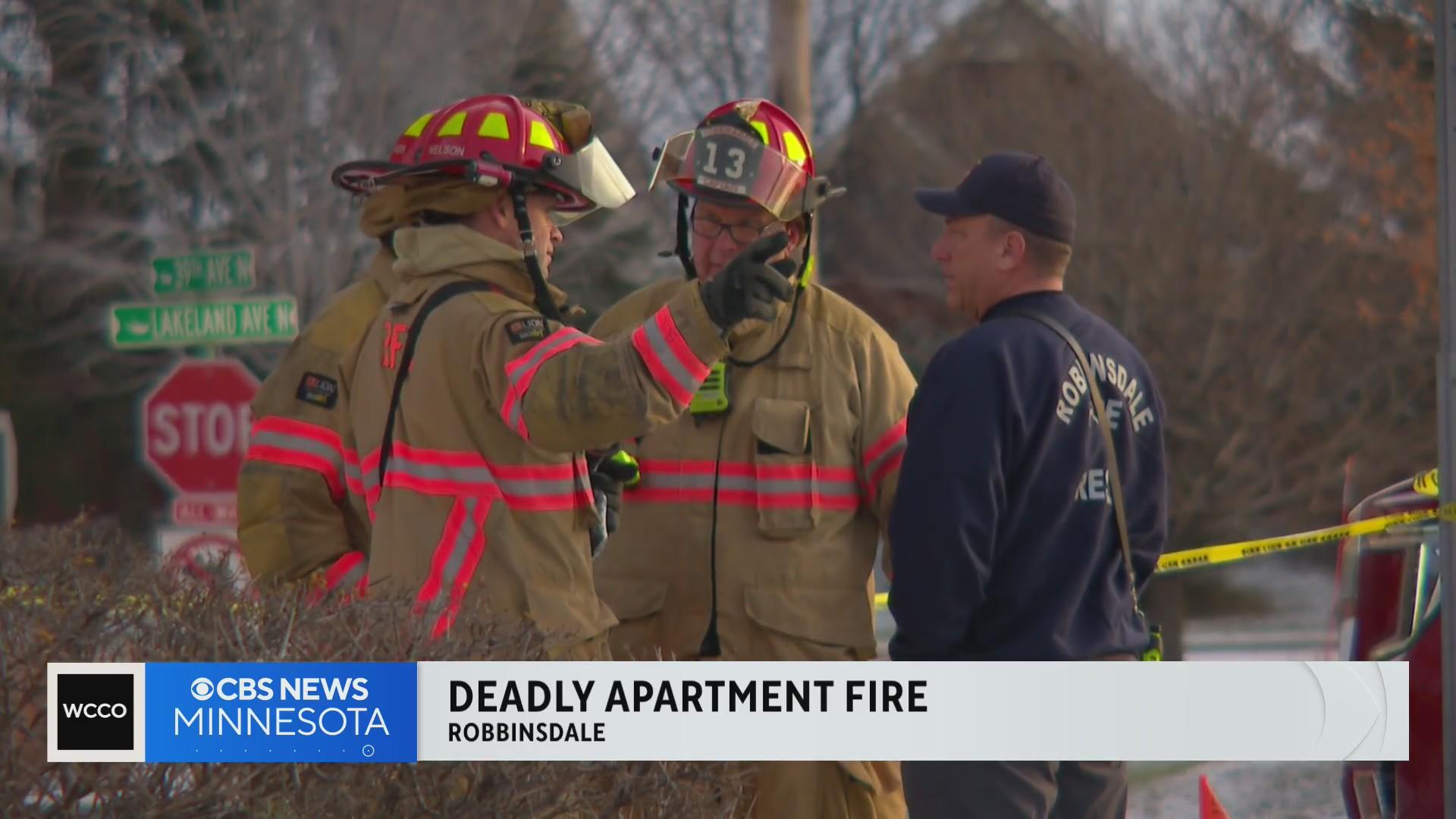 Woman dead following Robbinsdale apartment fire - CBS Minnesota