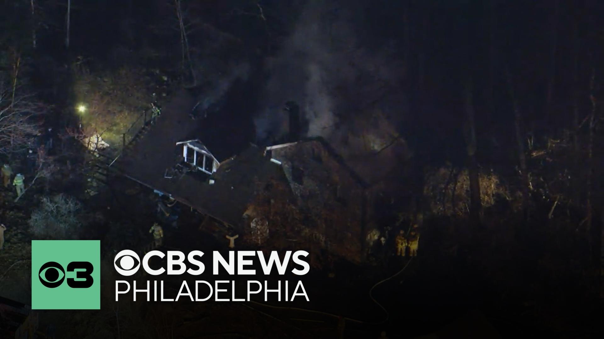 Woman and dog killed in Bucks County house fire - CBS Philadelphia
