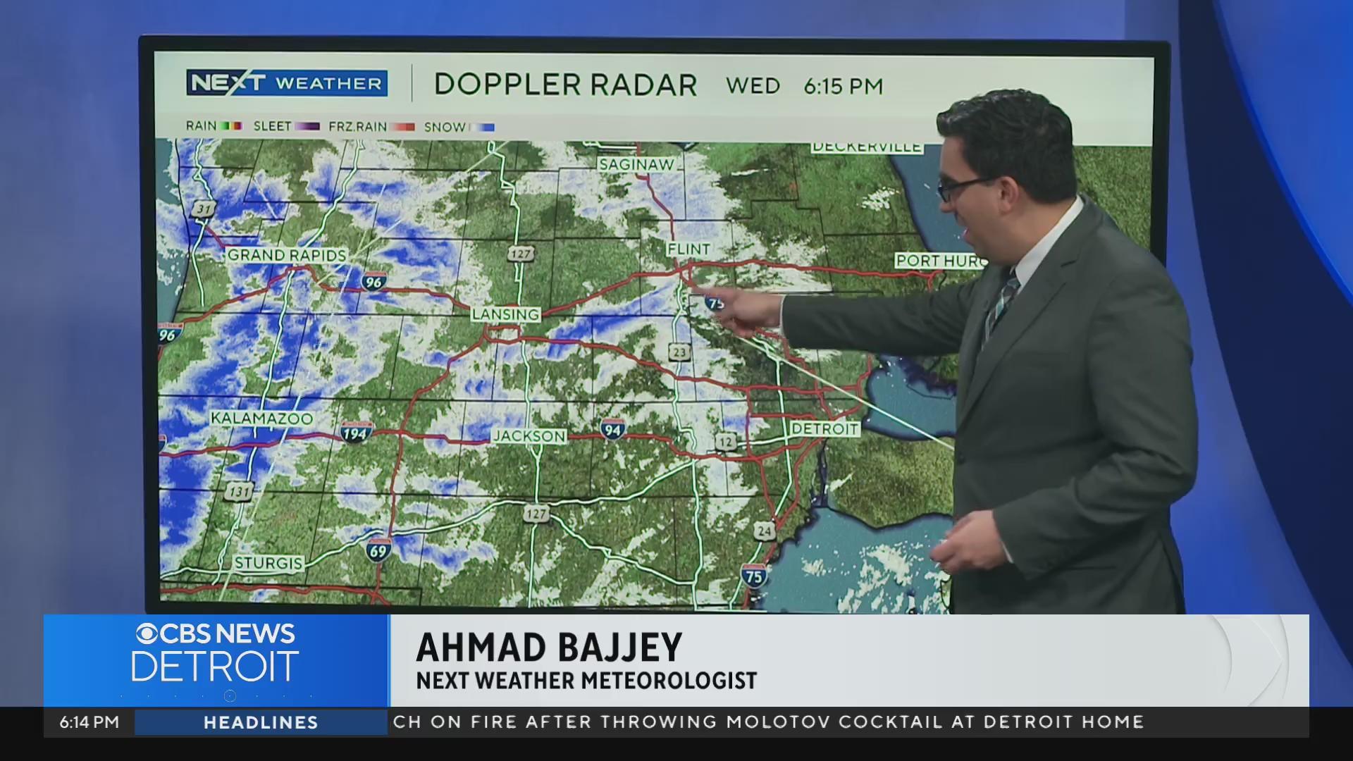 Snow squalls strike Southeast Michigan Wednesday night - CBS Detroit