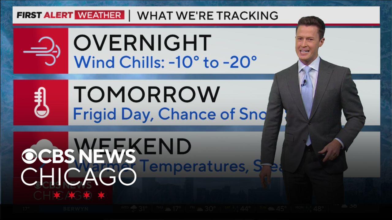 Dangerously cold wind chills arrive, snow showers possible Thursday ...