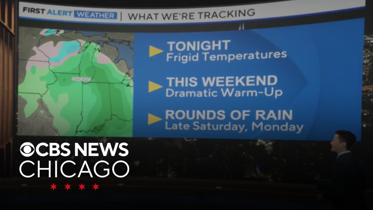Slowly warming temperatures this weekend for Chicago after brief deep ...