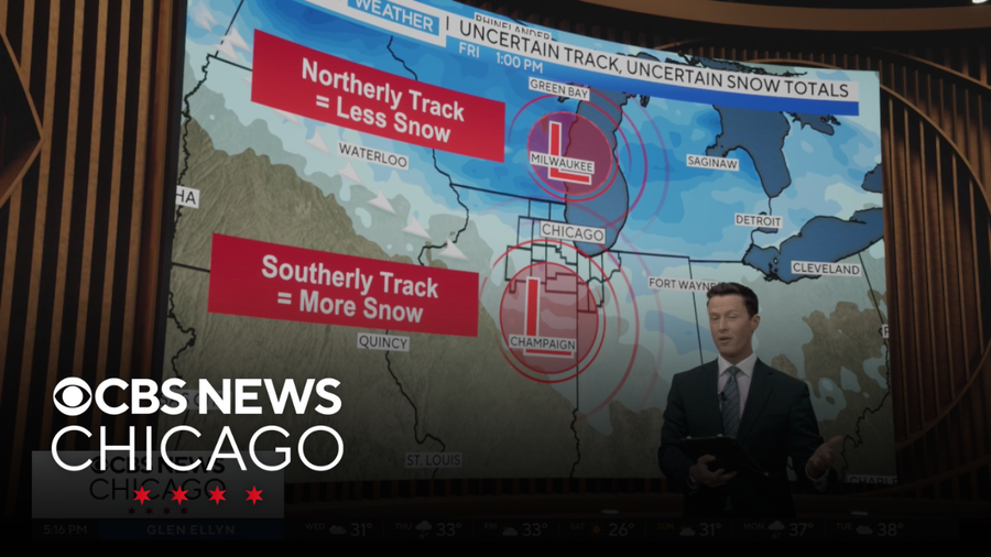 Snow tapers off Wednesday in Chicago, more snow on Thursday - CBS Chicago