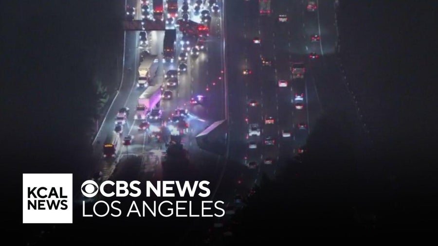 All lanes of westbound 101 Freeway near Encino reopen after overturned ...