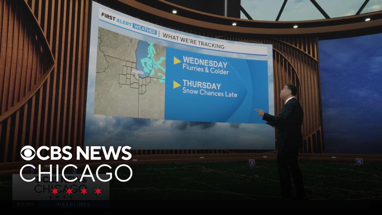 Ending the year with snow flurries and blustery cold in Chicago - CBS ...