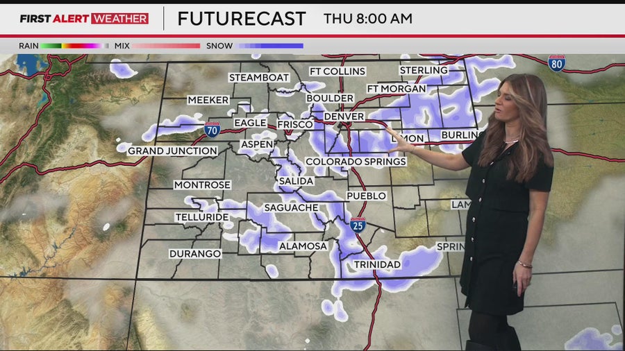 Snow causing slick driving conditions across Denver metro area - CBS ...