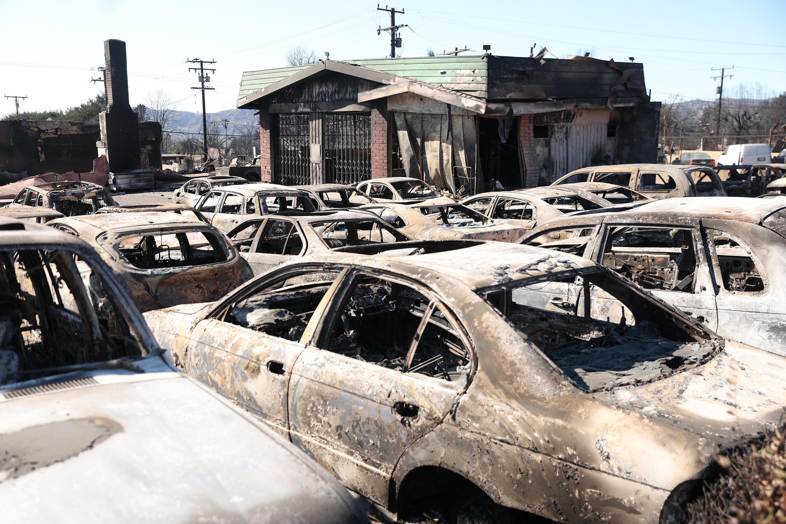 Aftermath Of Eaton Fire In Altadena In Los Angeles County 