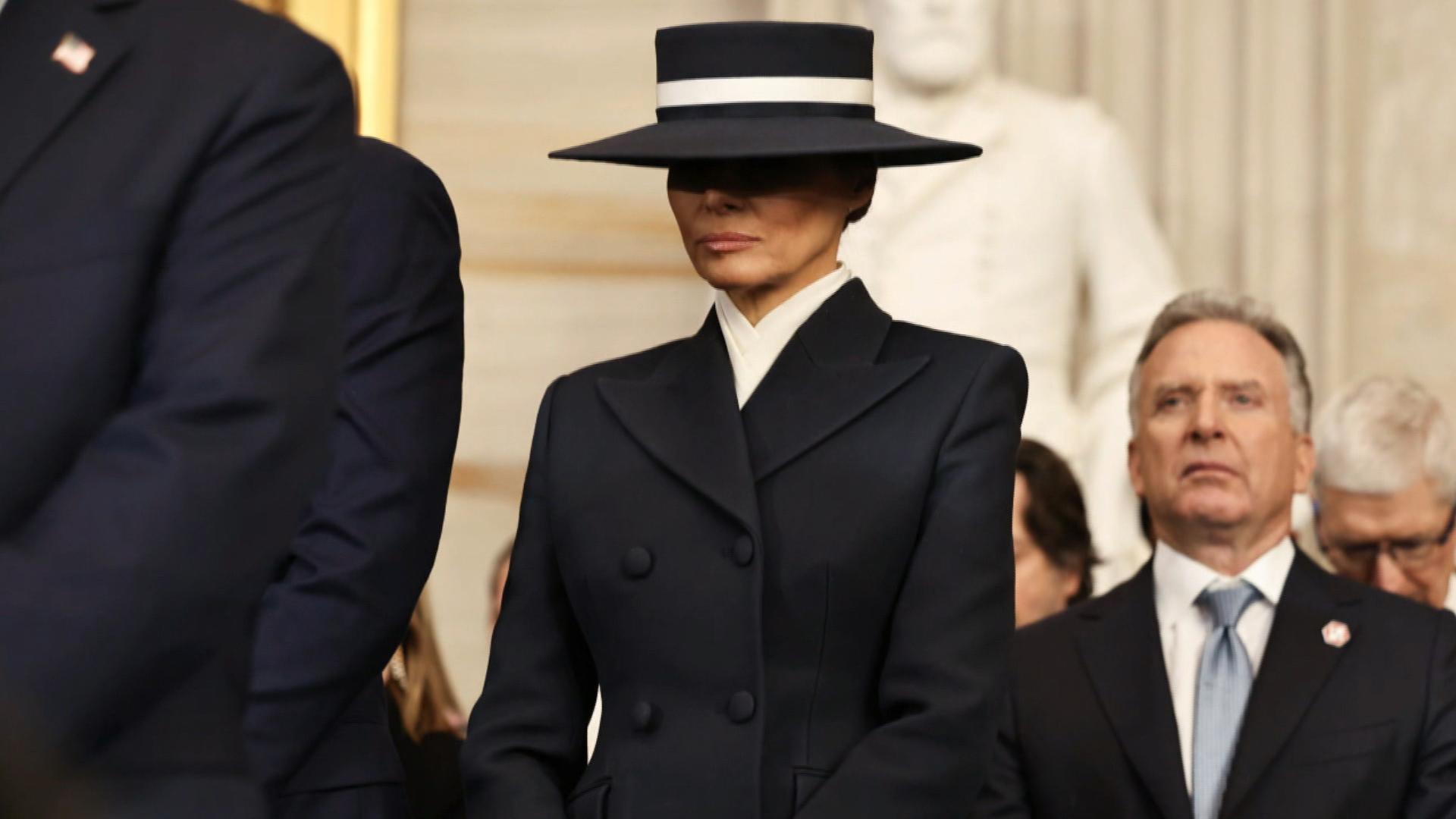 First Lady Melania Trump Poses In Black And White Official White House 