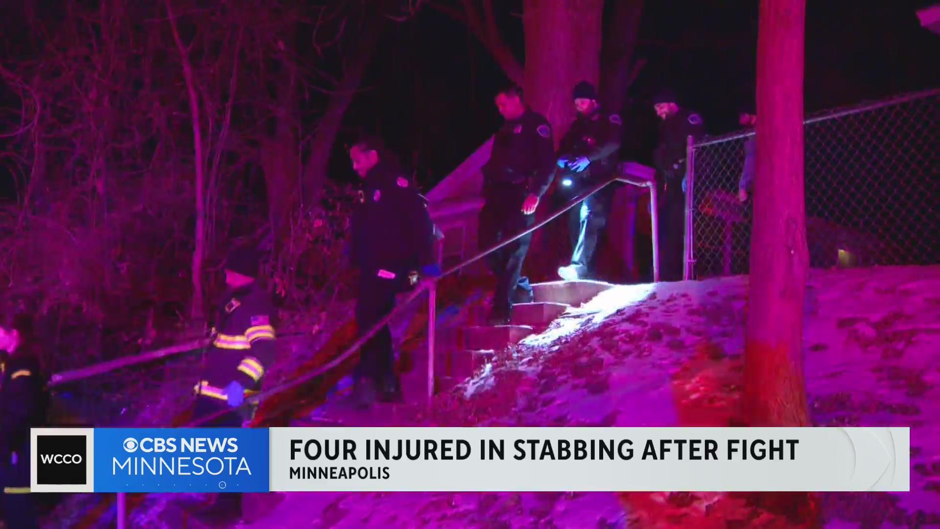 4 people stabbed in north Minneapolis during large fight, police say ...