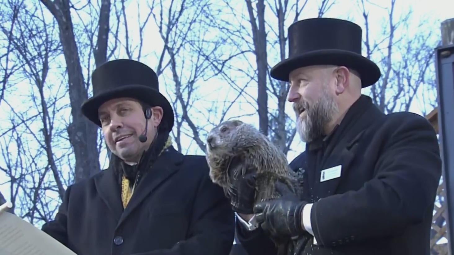 Punxsutawney Phil sees his shadow predicts more winter CBS Pittsburgh