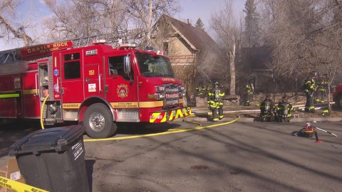 Castle Rock house fire leaves one person with life-threatening injuries