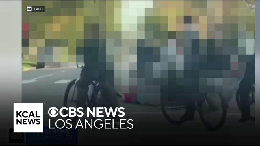 Viral video shows group of bicyclists attacking man on West Los Angeles ...