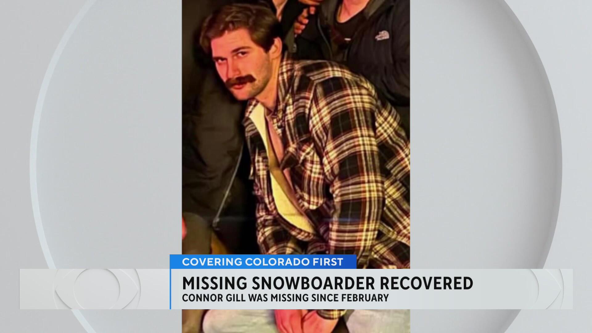 Body of missing Colorado snowboarder Connor Gill found in Vail CBS