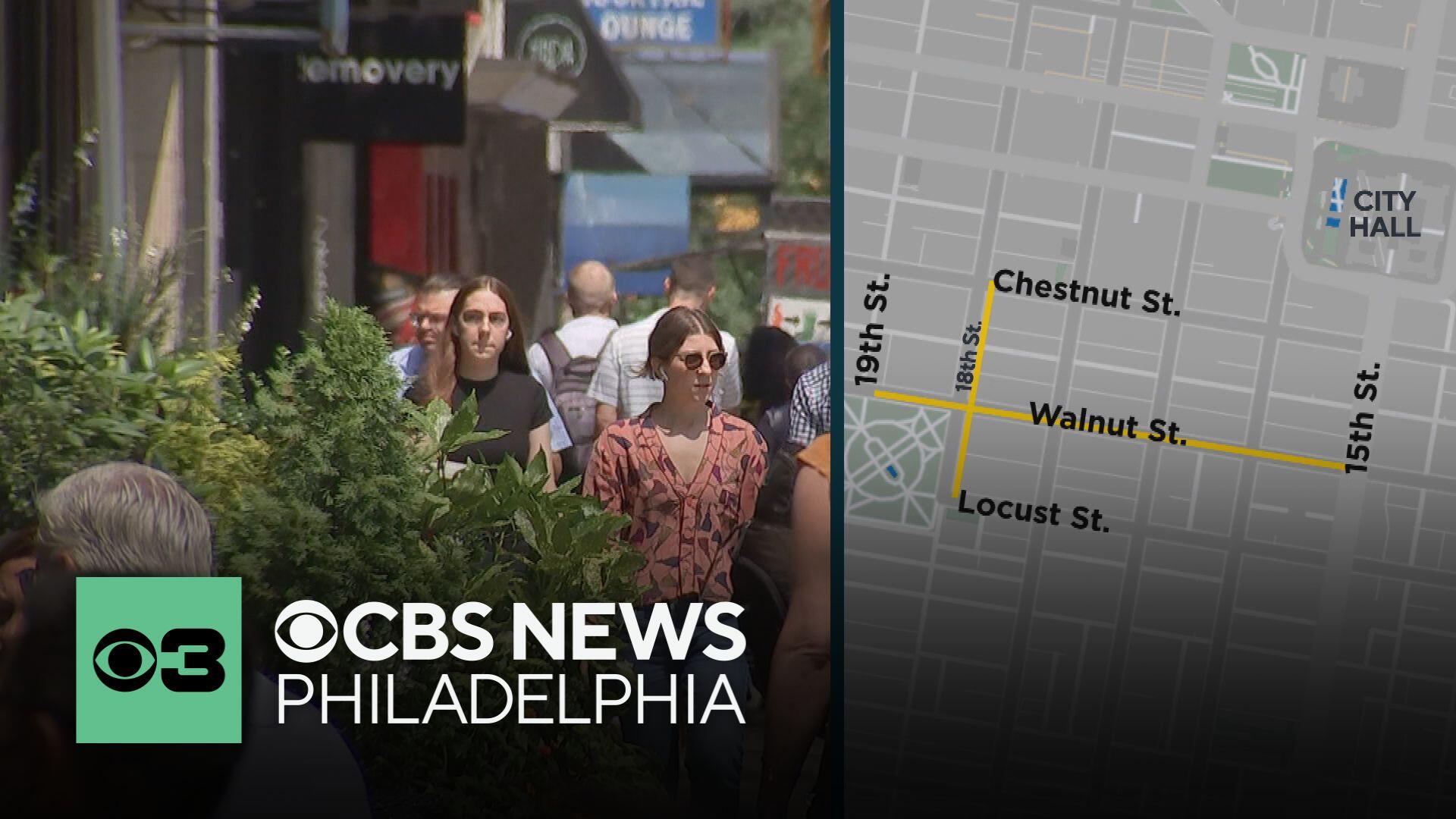 Car-free streets return to Philadelphia's Rittenhouse Square Sundays in ...