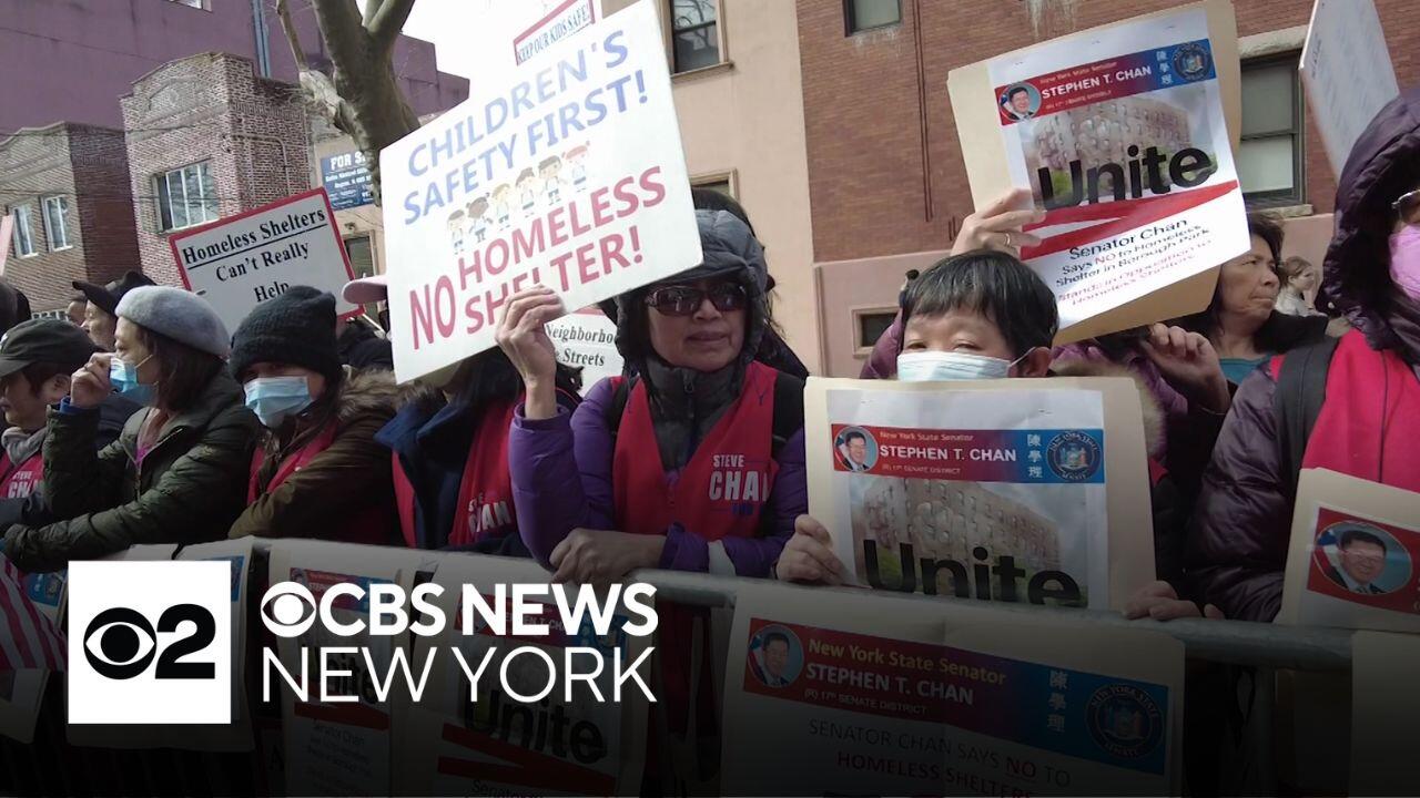 Hundreds rally against planned homeless shelter in Brooklyn's Borough ...