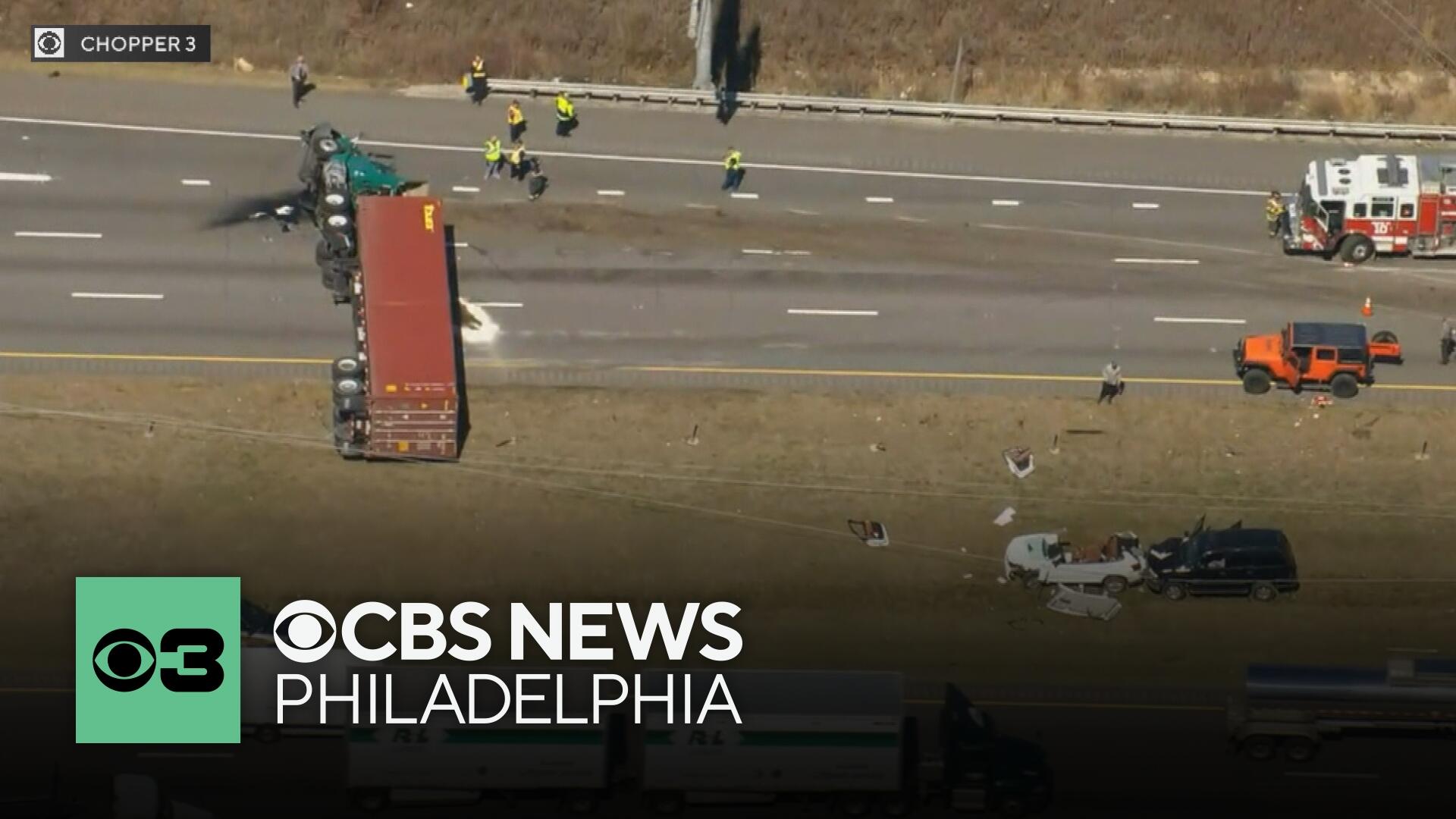I-95 South reopens after tractor-trailer crash in Delaware County ...