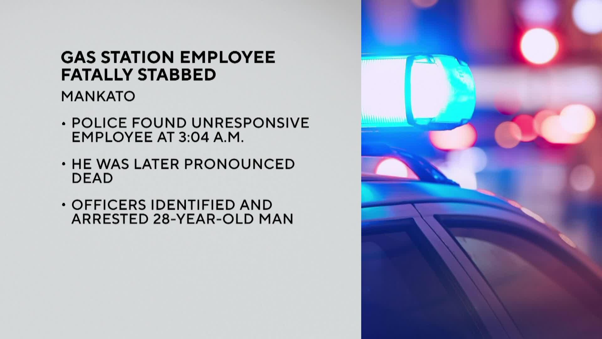 Man arrested after police say he fatally stabbed Mankato gas station ...