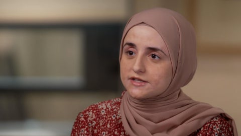 Mahmoud Khalil's wife, Noor Abdalla, says his arrest by ICE agents was