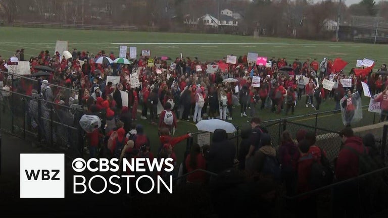 North Andover High School students walk out of class to protest ...