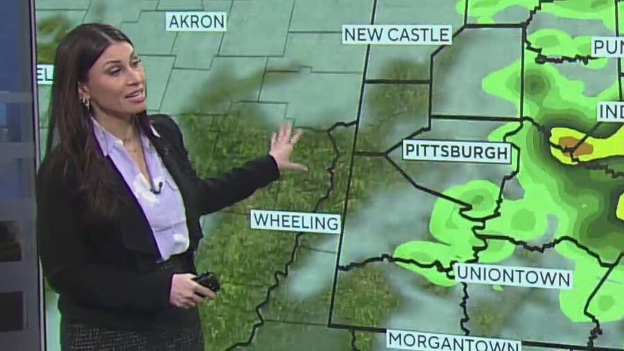 Temperatures in the Pittsburgh area will be near 50 degrees today with ...