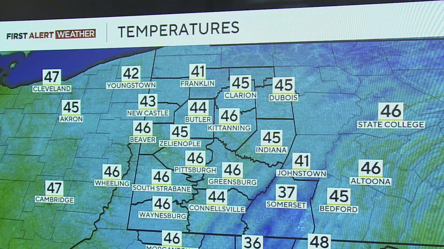 Cloudy skies, cool temperatures linger around Pittsburgh Saturday ahead ...