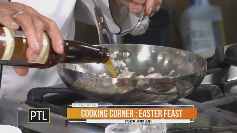 Herb-Rubbed Lamb Rack with Garlic-Beer Sauce | Cooking Corner - CBS ...