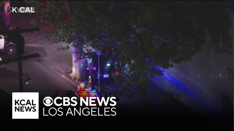 LAPD arrests armed robbery suspect after slow-speed pursuit - CBS Los ...