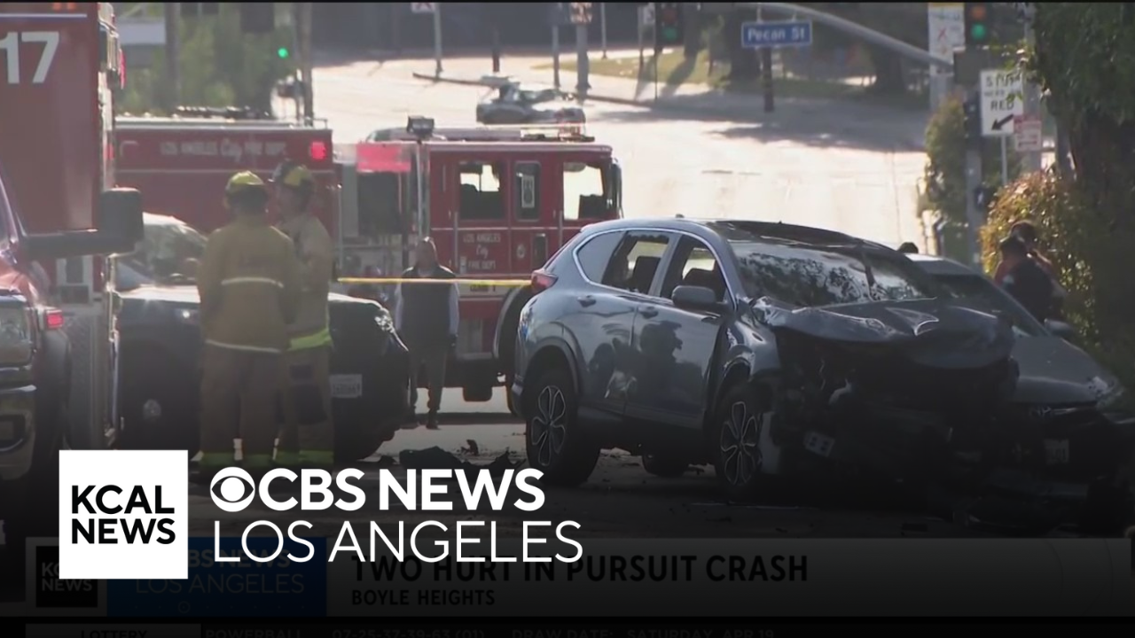 Shooting suspect crashes at end of police chase on 101 Freeway in Boyle ...