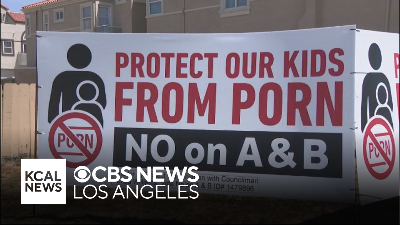 Huntington Beach councilman's election signs with word "porn," outrages parents - CBS Los Angeles