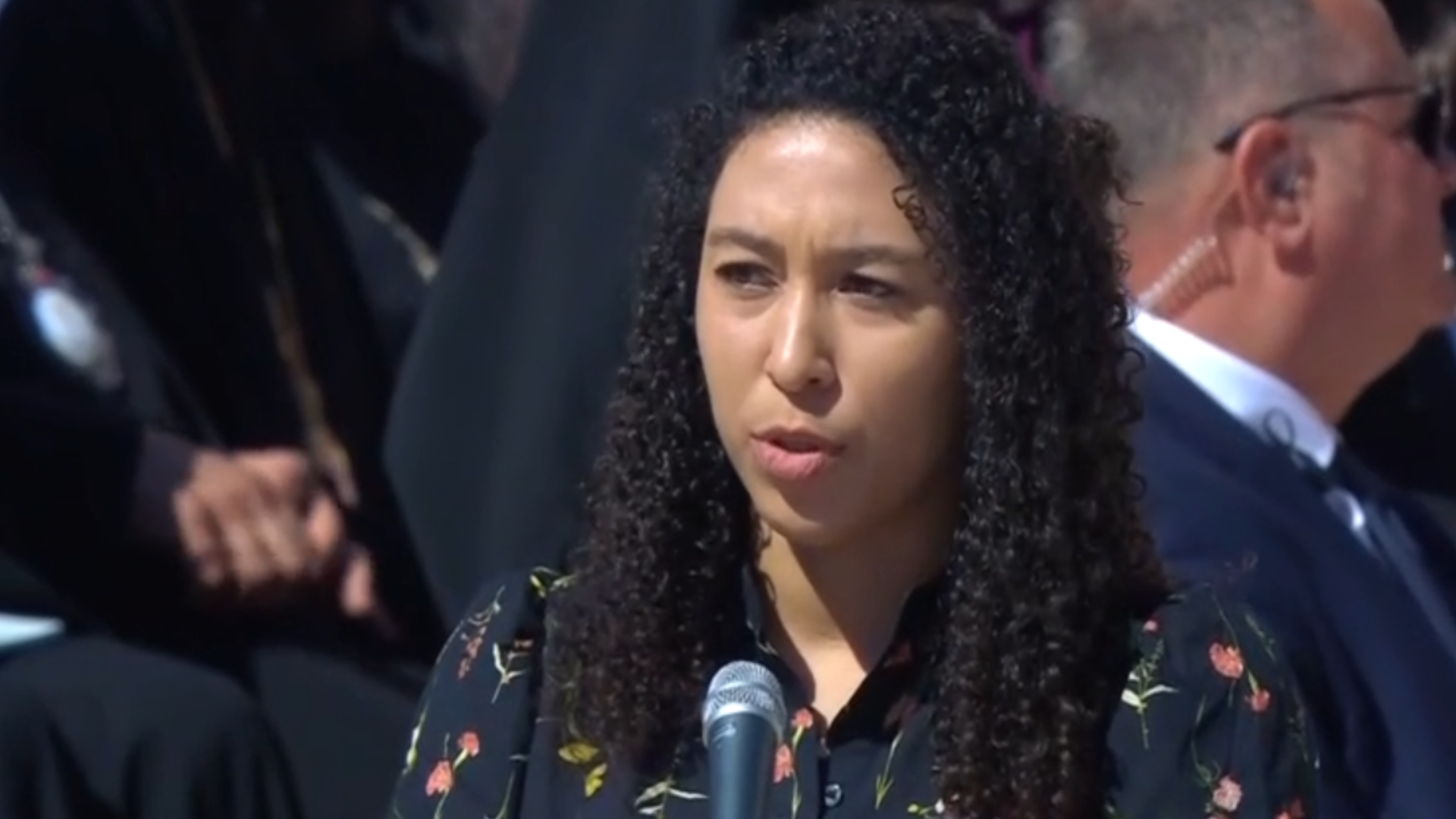 Who is Kielce Gussie, the American journalist who did the first reading