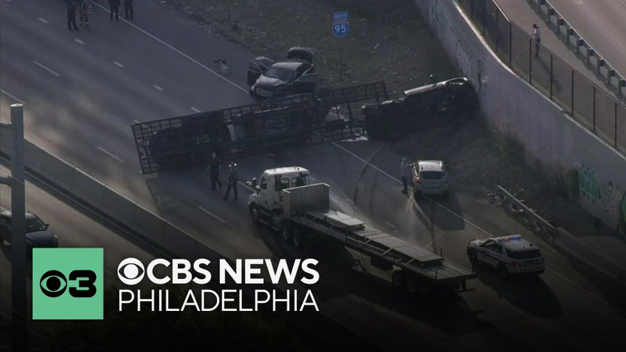 I-95 northbound back open after car carrier crash near Commodore Barry ...