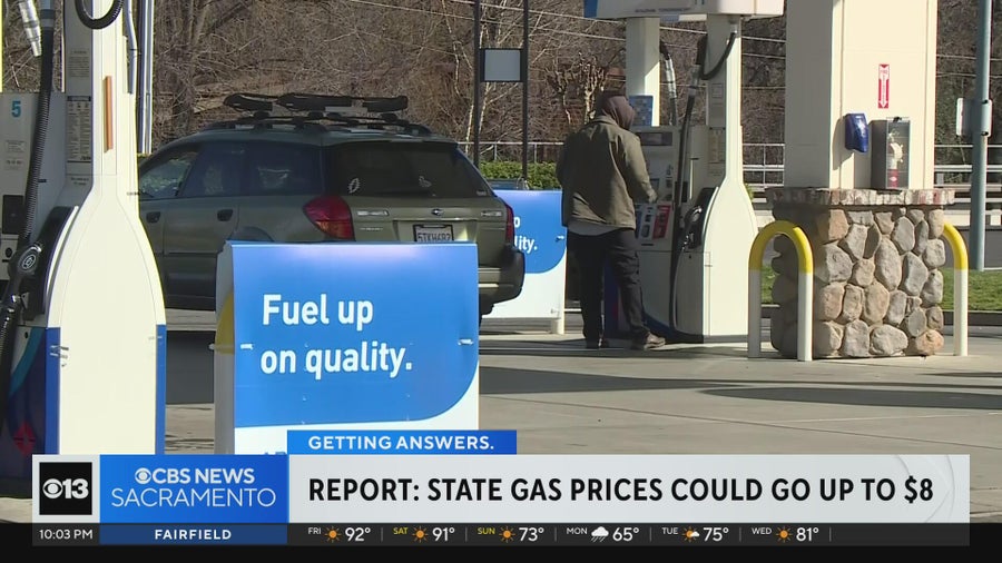California gas prices could reach $8 by end of 2026, report says - CBS ...