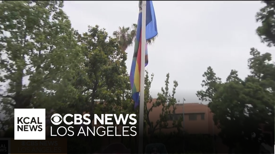Los Angeles County raises Progress Pride Flag for Pride Month CBS Los