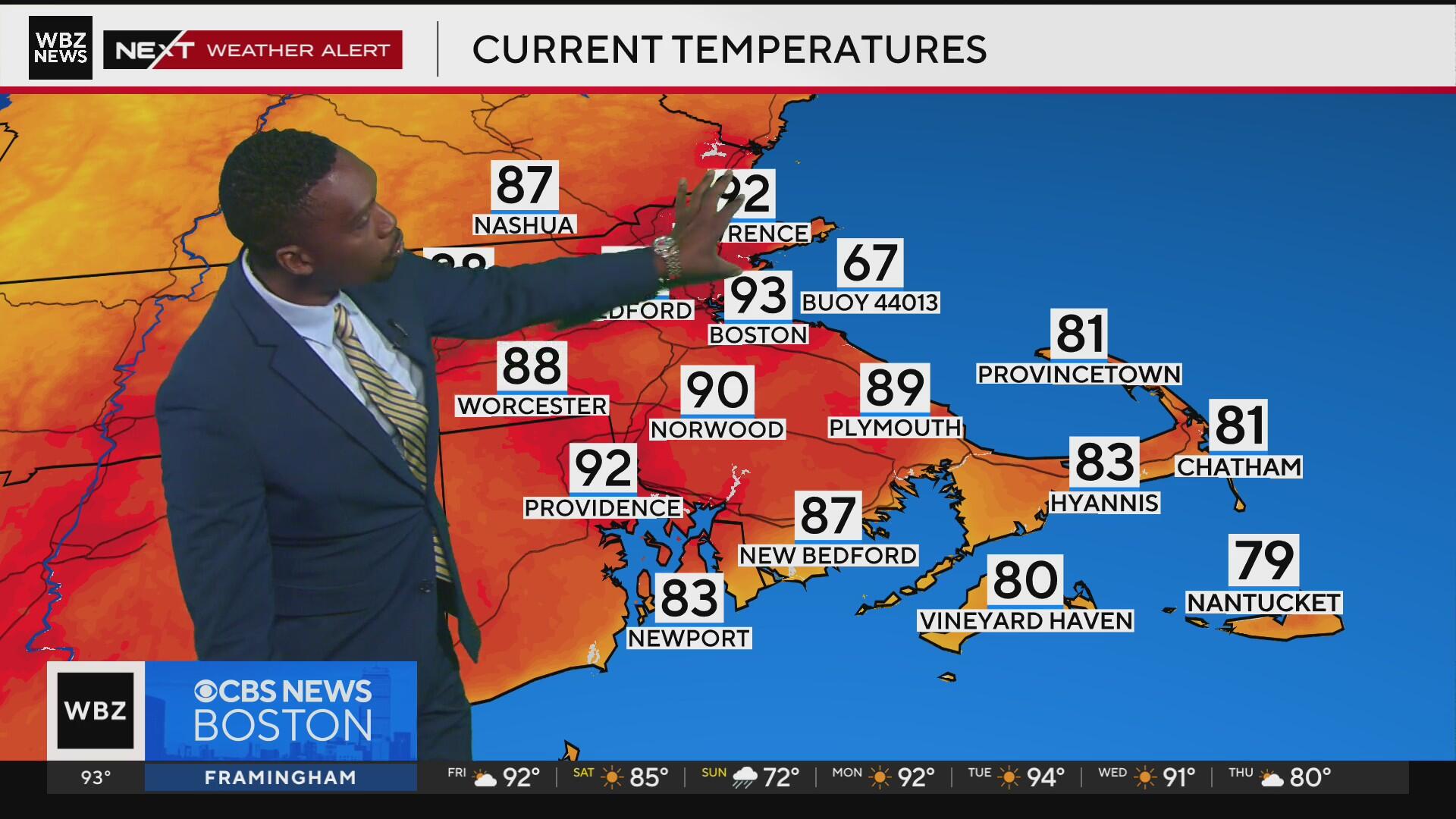 Record heat possible in Boston Friday, followed by severe thunderstorm ...