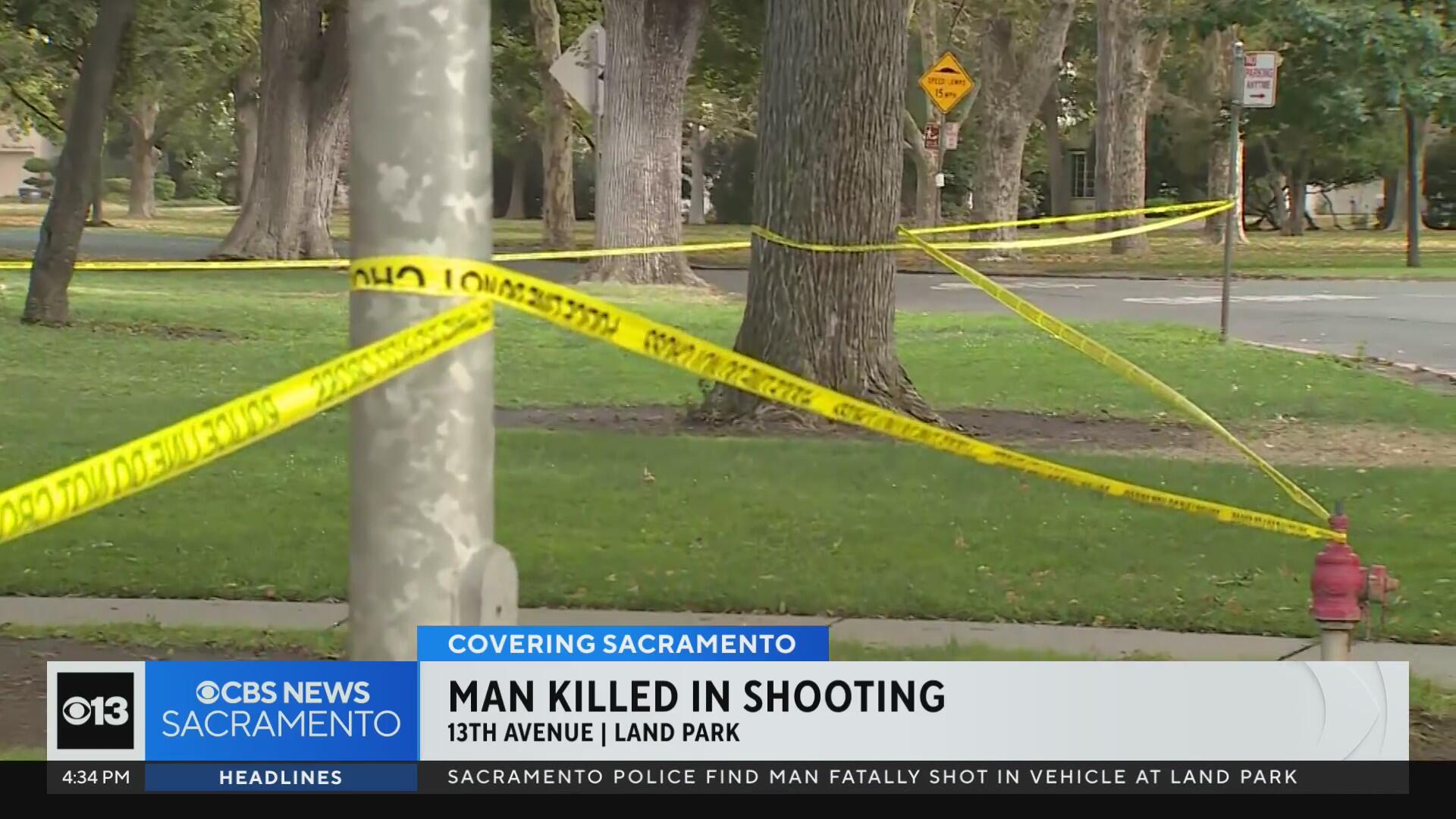 Sacramento police find man fatally shot in vehicle at Land Park - CBS ...