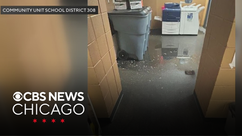 Storm damage, flooding closes several schools in Oswego, Illinois - CBS