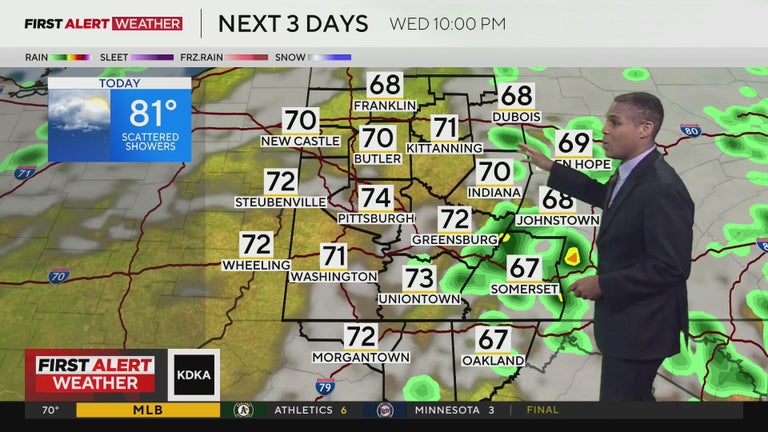 Cooler temperatures and stray showers move into the Pittsburgh area on ...