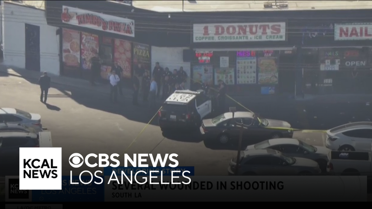 5 wounded in shooting outside South Los Angeles strip mall - CBS Los ...
